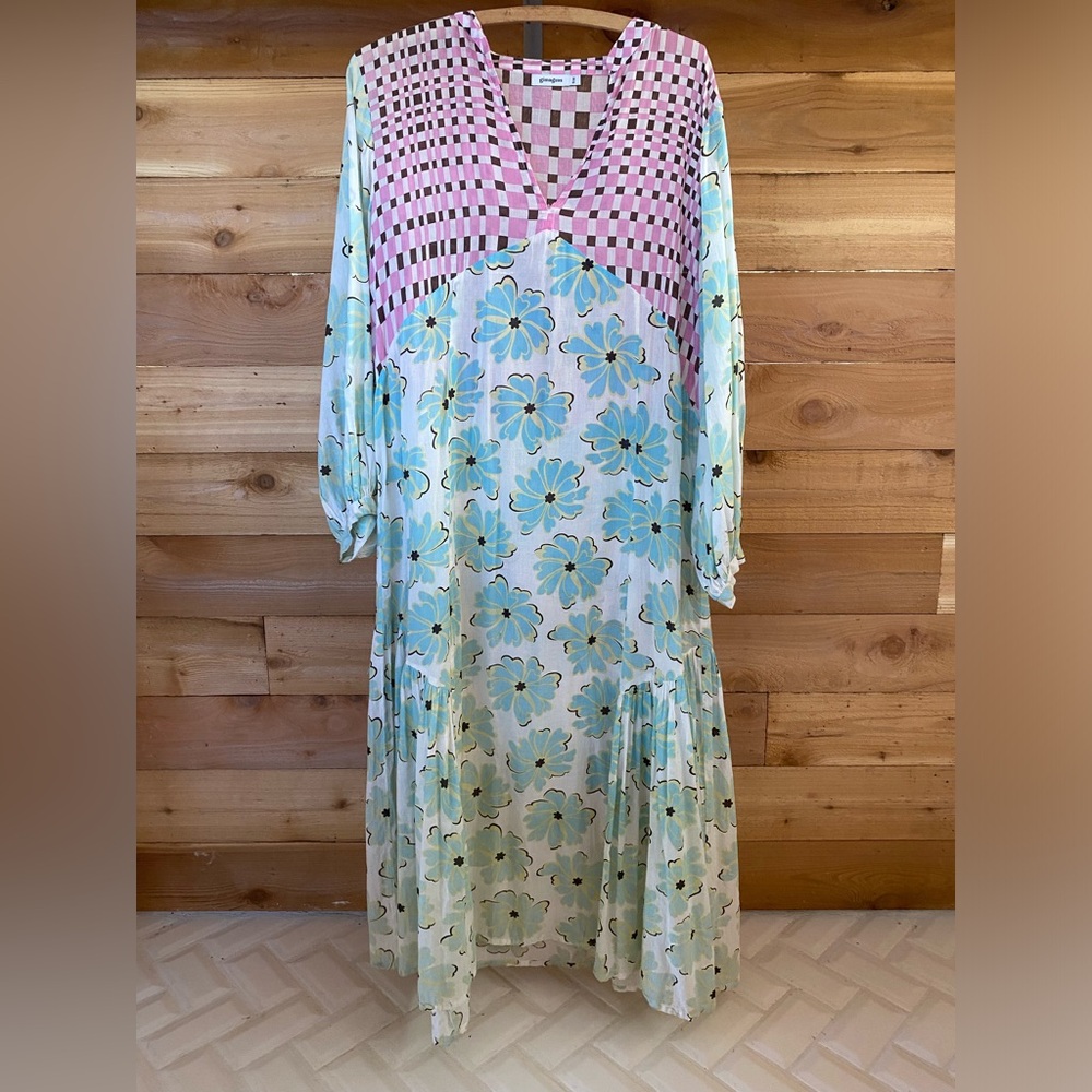 Gimaguas Aloha psychedelic print Floral Long Sleeve Dress